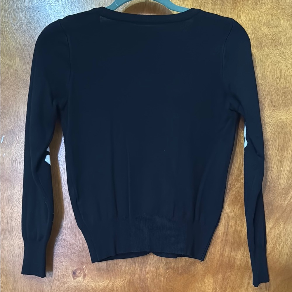 Black Cardigan with Unique Design - Picture 3 of 12